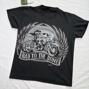 Vintage 90's Taz Biker Looney Tunes Faded T-Shirt - L - Changes